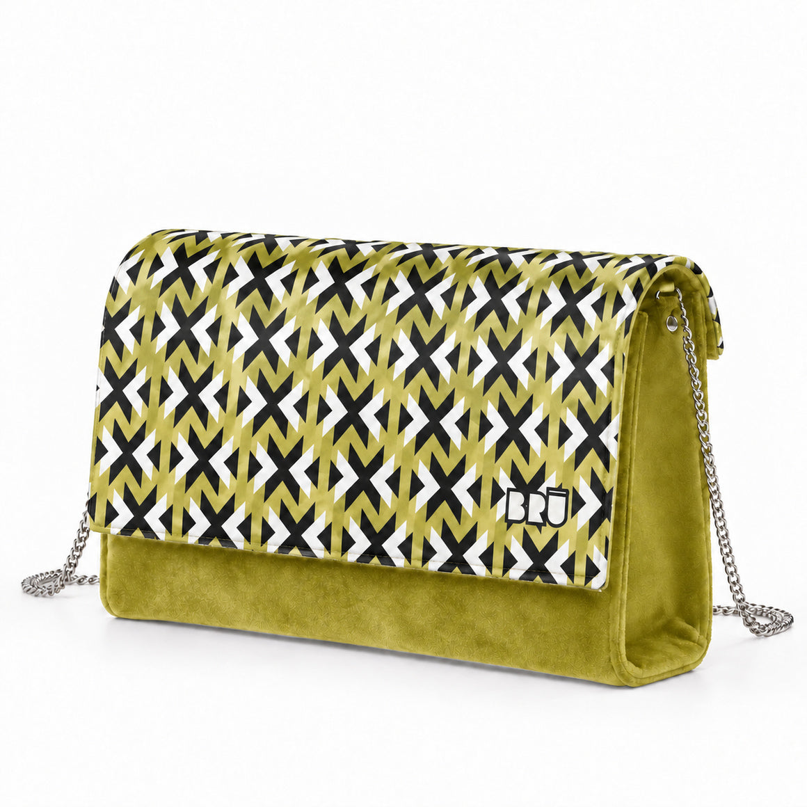 Borsa Muà | Green Lime – Gold Stick – laterale