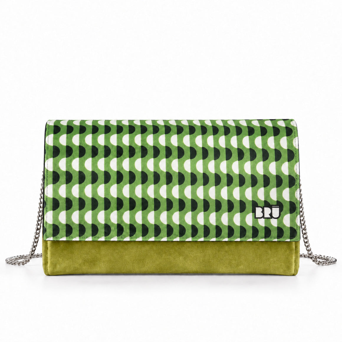 Borsa Muà | Green Lime – Green Waves – frontale