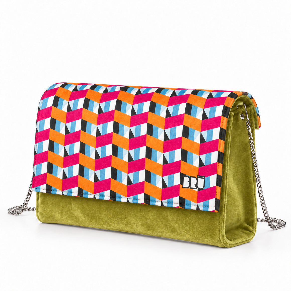 Borsa Muà | Green Lime – Orange Tipi – laterale
