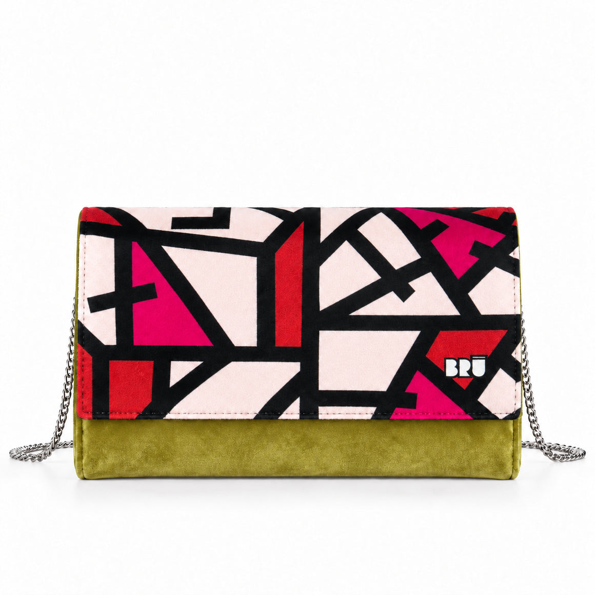 Borsa Muà | Green Lime – Red Lines – frontale