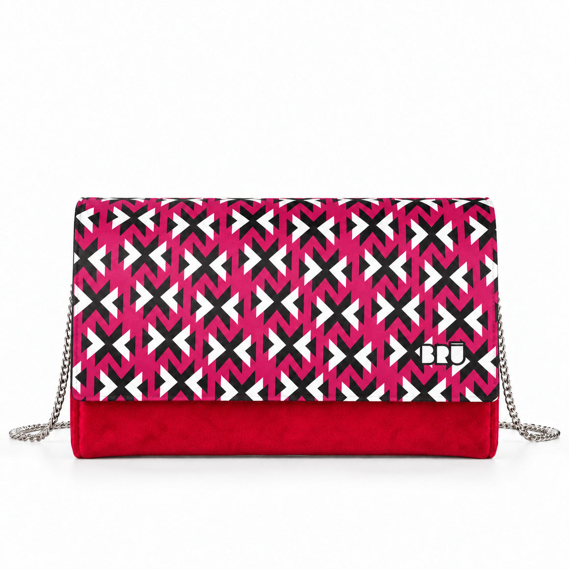 Borsa Muà | Red – Fuchsia Stick – frontale