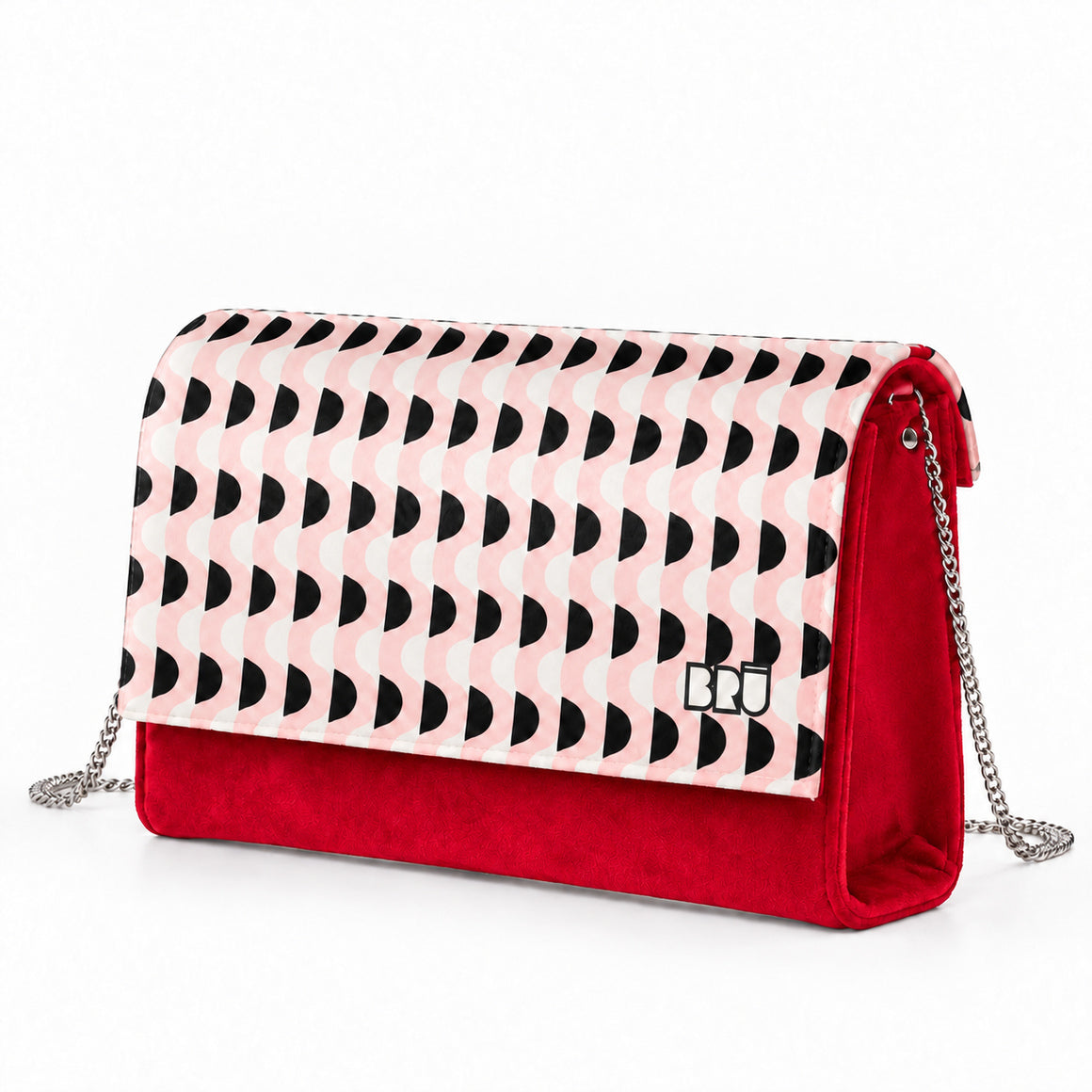 Borsa Muà | Red – Pink Waves – laterale