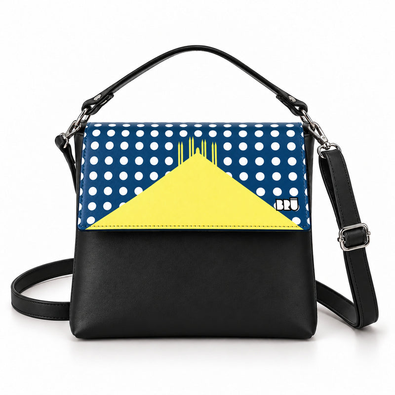 Borsa Zazzy | Black – Milan Edition Blue – frontale