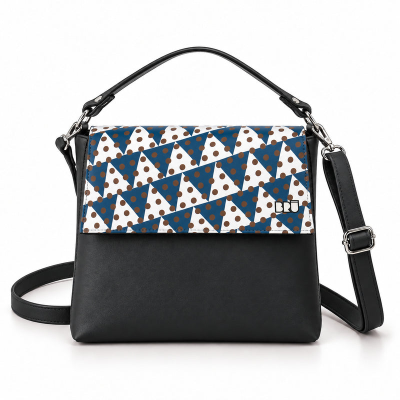 Borsa Zazzy | Black – Naples Edition Blue – frontale
