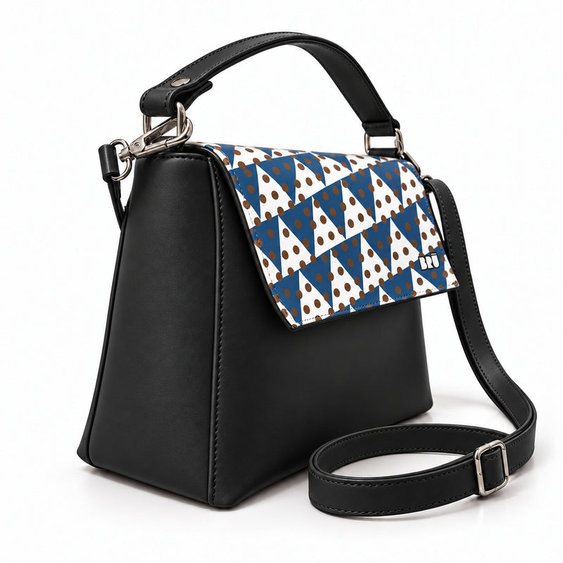Borsa Zazzy | Black – Naples Edition Blue – laterale