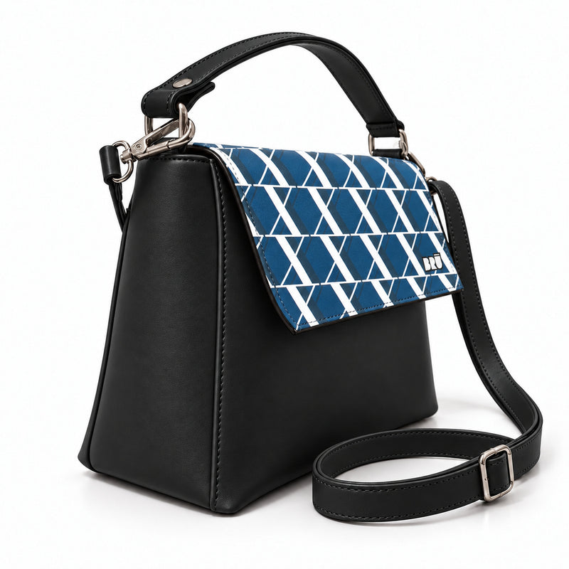 Borsa Zazzy | Black – Rome Edition Blue – laterale