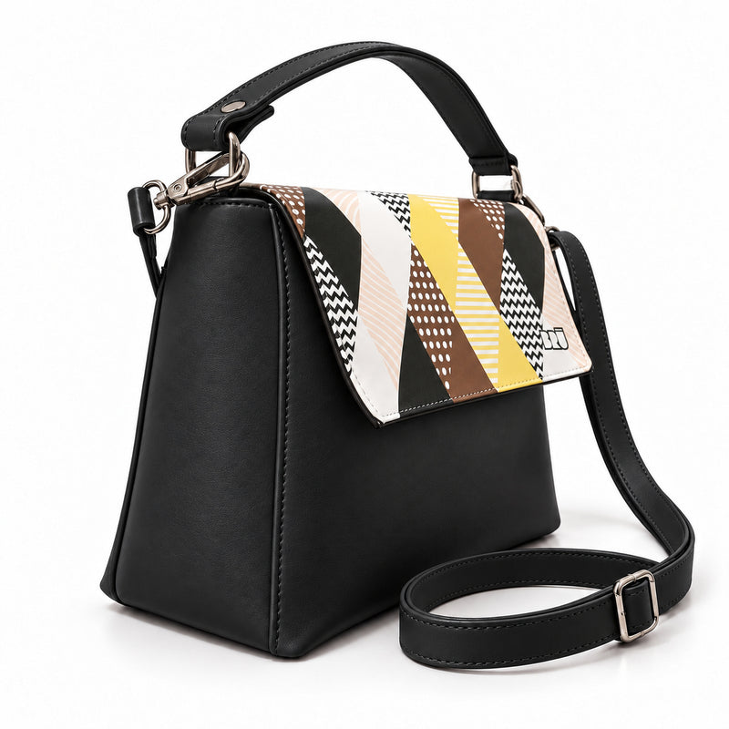 Borsa Zazzy | Black – Venice Edition Brown – laterale