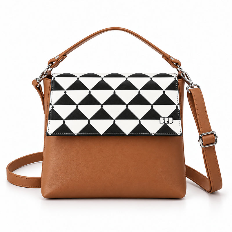 Borsa Zazzy | Brown – Apulia Edition Black – frontale