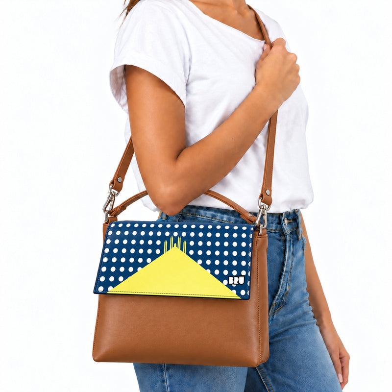 Borsa Zazzy | Brown – Milan Edition Blue – indossata