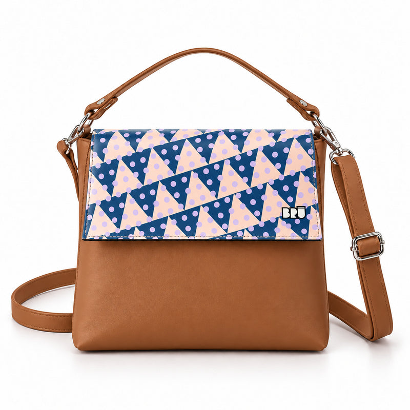 Borsa Zazzy | Brown – Naples Edition Pink – frontale
