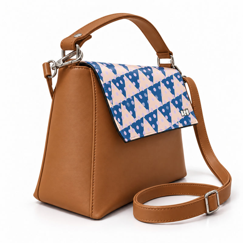 Borsa Zazzy | Brown – Naples Edition Pink – laterale