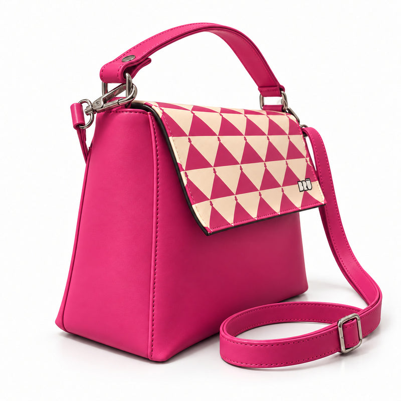 Borsa Zazzy | Fuchsia – Apulia Edition Fuchsia – laterale