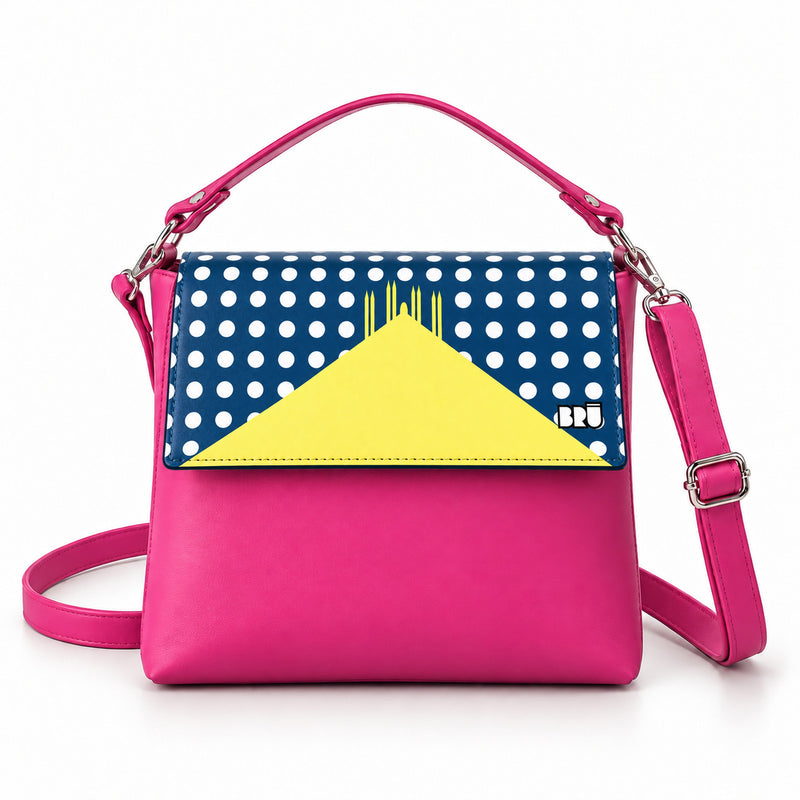 Borsa Zazzy | Fuchsia – Milan Edition Blue – frontale