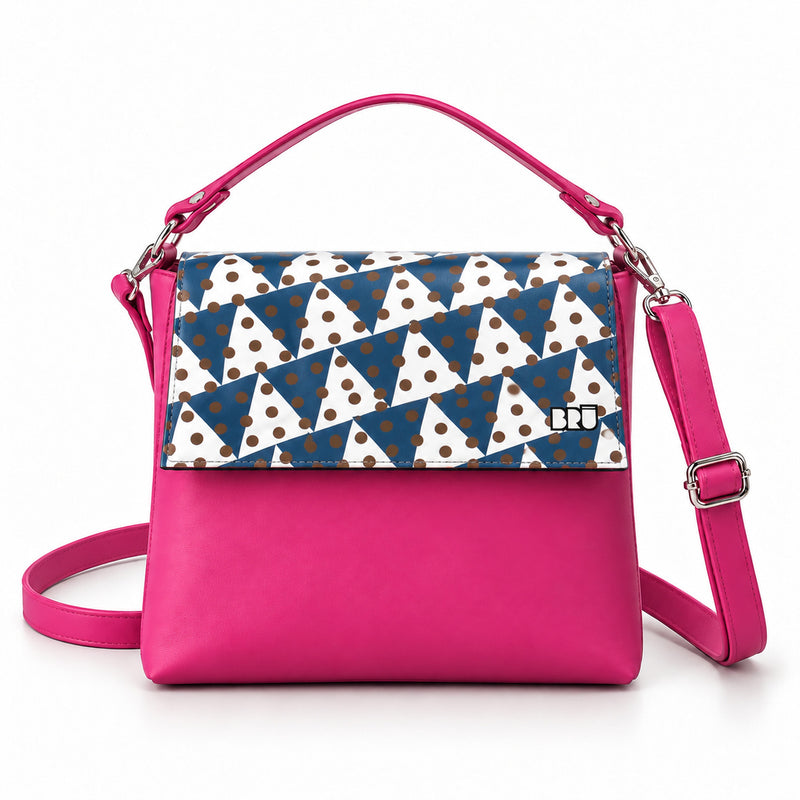 Borsa Zazzy | Fuchsia – Naples Edition Blue – frontale
