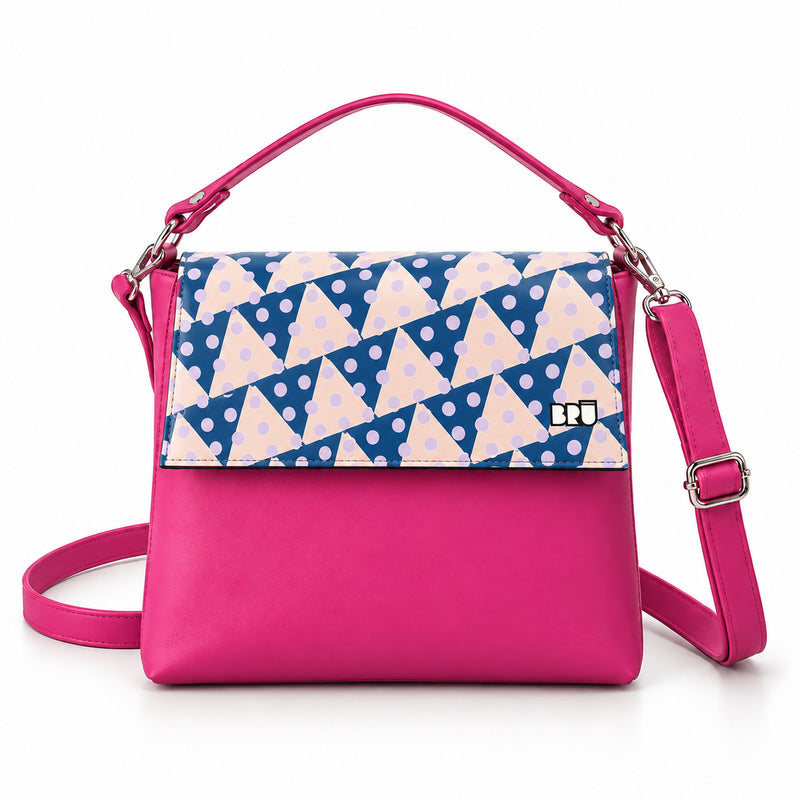 Borsa Zazzy | Fuchsia – Naples Edition Pink – frontale