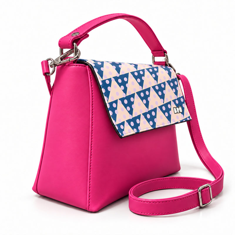 Borsa Zazzy | Fuchsia – Naples Edition Pink – laterale