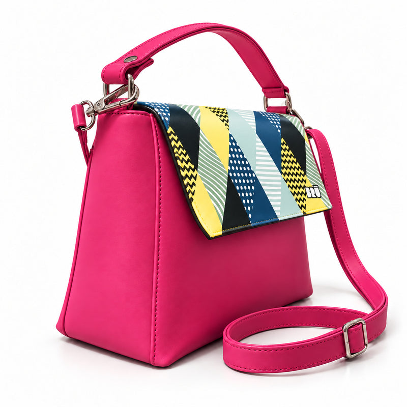 Borsa Zazzy | Fuchsia – Venice Edition Blue – laterale