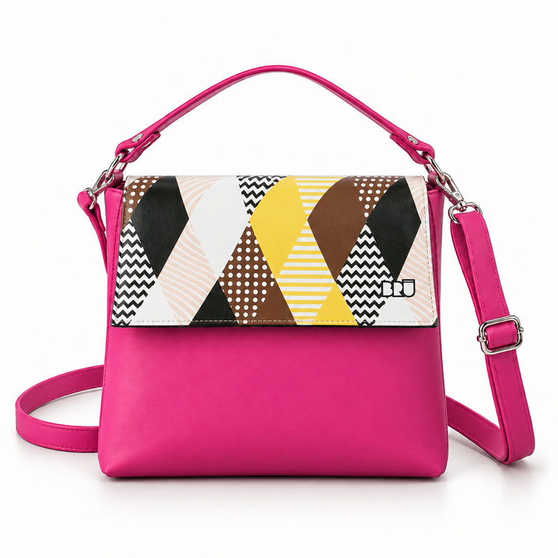 Borsa Zazzy | Fuchsia – Venice Edition Brown – frontale