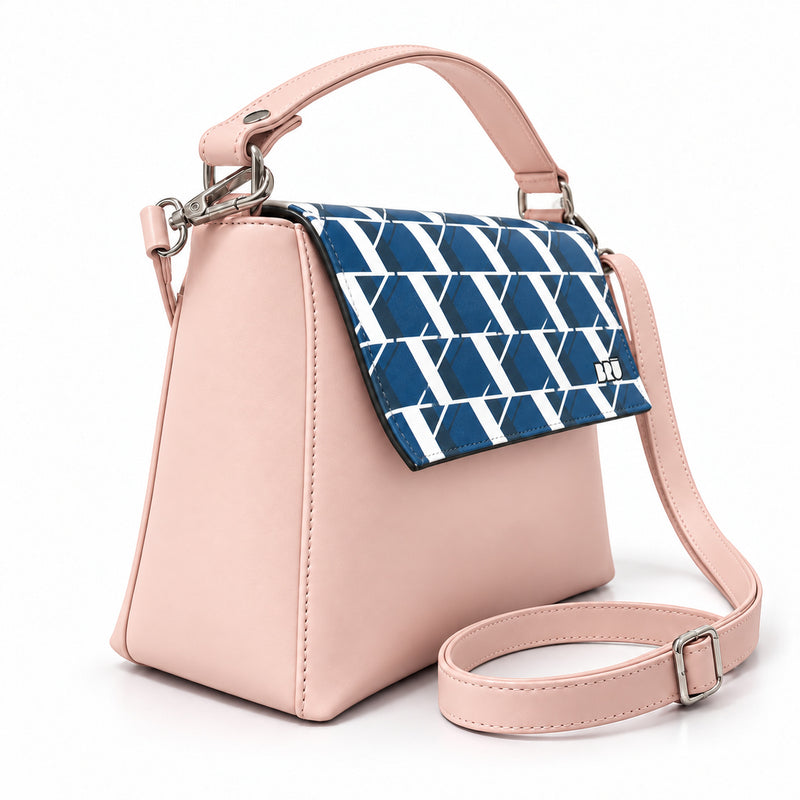 Borsa Zazzy | Pink – Rome Edition Blue – laterale