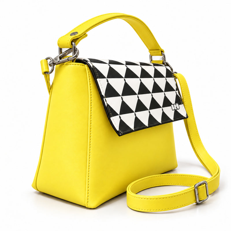 Borsa Zazzy | Yellow – Apulia Edition Black – laterale