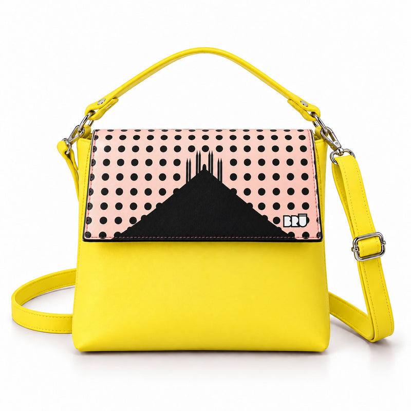 Borsa Zazzy | Yellow – Milan Edition Pink – frontale