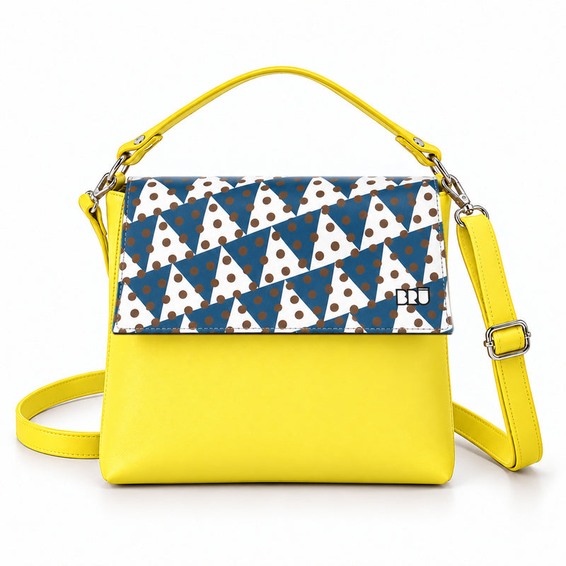 Borsa Zazzy | Yellow – Naples Edition Blue – frontale