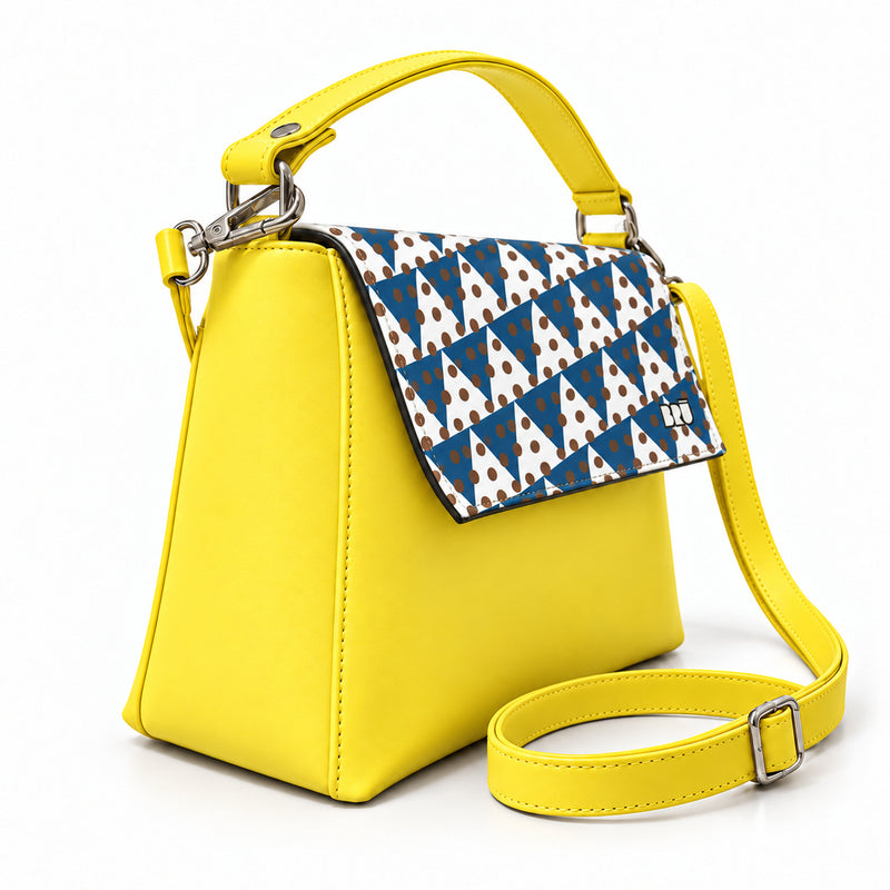 Borsa Zazzy | Yellow – Naples Edition Blue – laterale