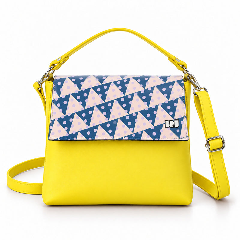Borsa Zazzy | Yellow – Naples Edition Pink – frontale