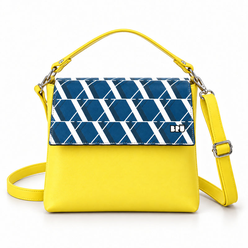 Borsa Zazzy | Yellow – Rome Edition Blue – frontale