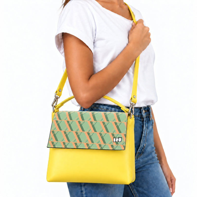Borsa Zazzy | Yellow – Rome Edition Green – indossata