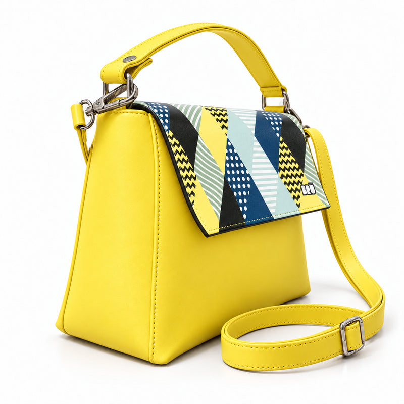 Borsa Zazzy | Yellow – Venice Edition Blue – laterale