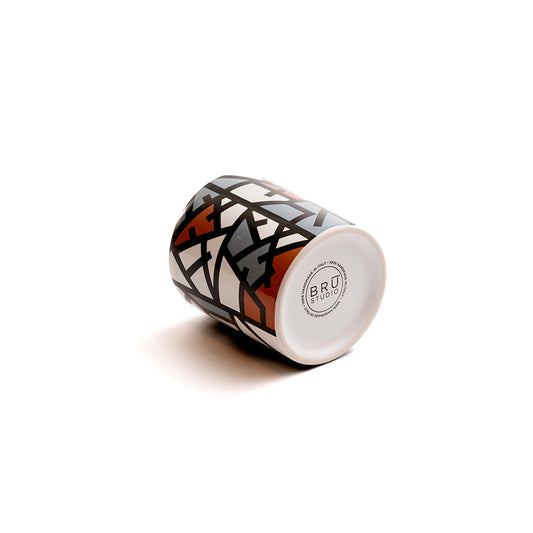 Candela Profumata | Terracotta & Blue Lines – Ethnic Edition