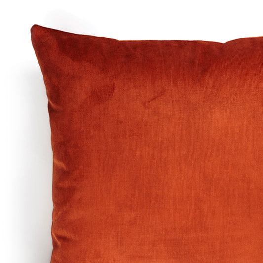 Cuscino Artigianale | Velluto Orange Elegance