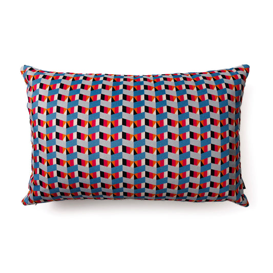 Cuscino Artigianale Rettangolare | Blue Tipi – Ethnic Edition