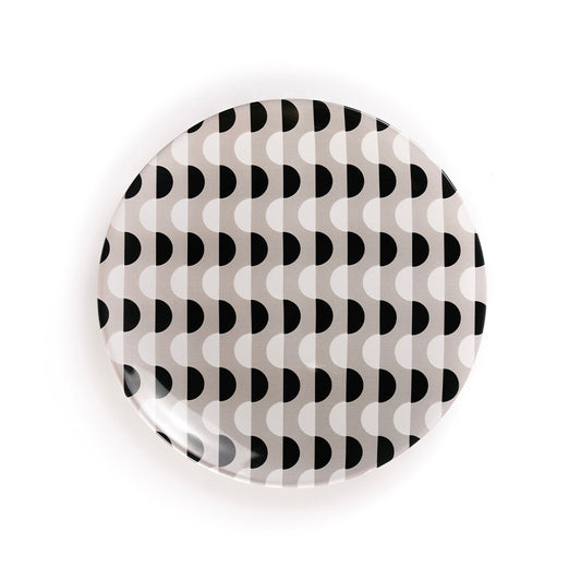 Piatto decorativo in ceramica | Waves – Ethnic Edition