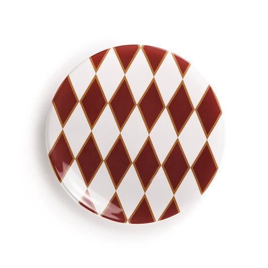 Piatto decorativo in ceramica | Rhombuses – Xmas Edition