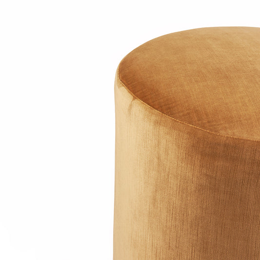 Pouf tondo artigianale | Green Velvet