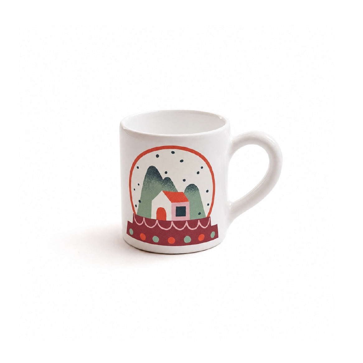 tazza in ceramica | snow globe - xmas edition