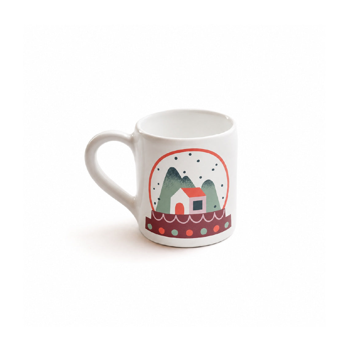 tazza in ceramica | snow globe - xmas edition - vista sinistra