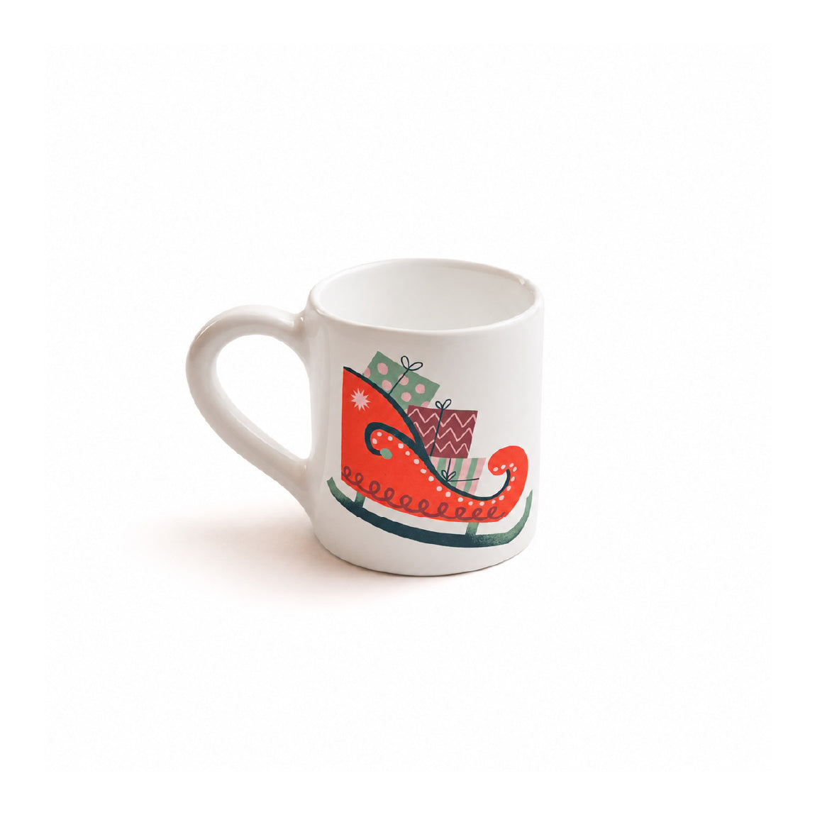 tazza in ceramica | sleigh - xmas edition - vista sinistra