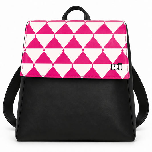 Zaino Mimì | Black – Apulia Edition Fuchsia – frontale
