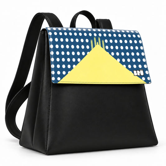 Zaino Mimì | Black – Milan Edition Blue – laterale