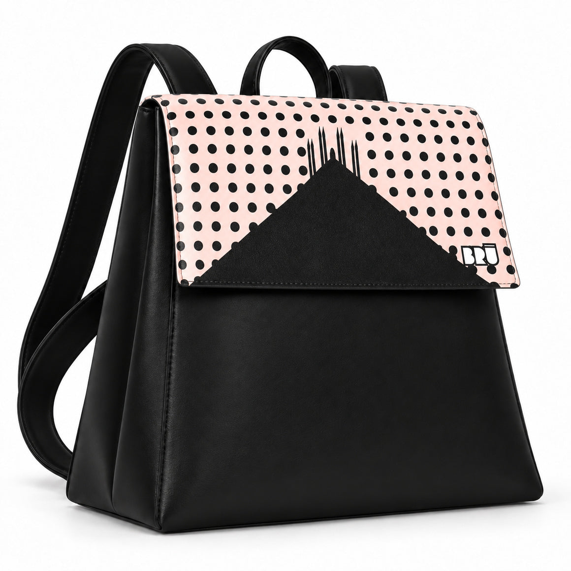 Zaino Mimì | Black – Milan Edition Pink – laterale