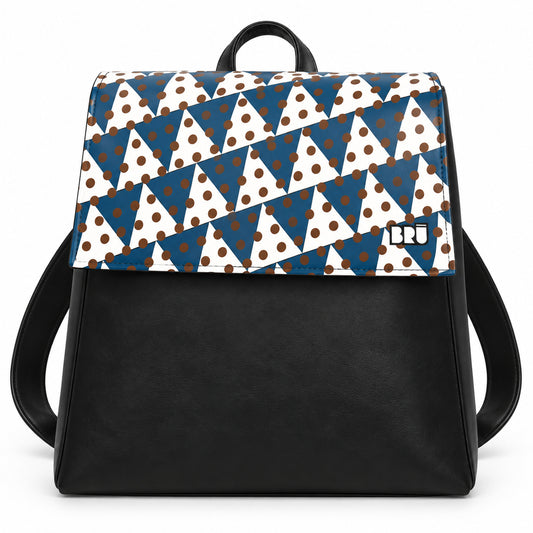Zaino Mimì | Black – Naples Edition Blue – frontale
