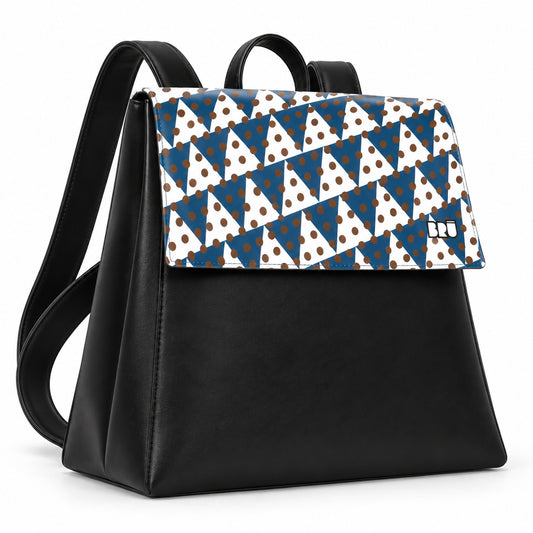 Zaino Mimì | Black – Naples Edition Blue – laterale