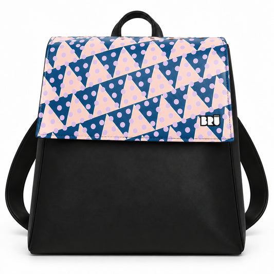 Zaino Mimì | Black – Naples Edition Pink – frontale