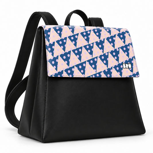 Zaino Mimì | Black – Naples Edition Pink – laterale