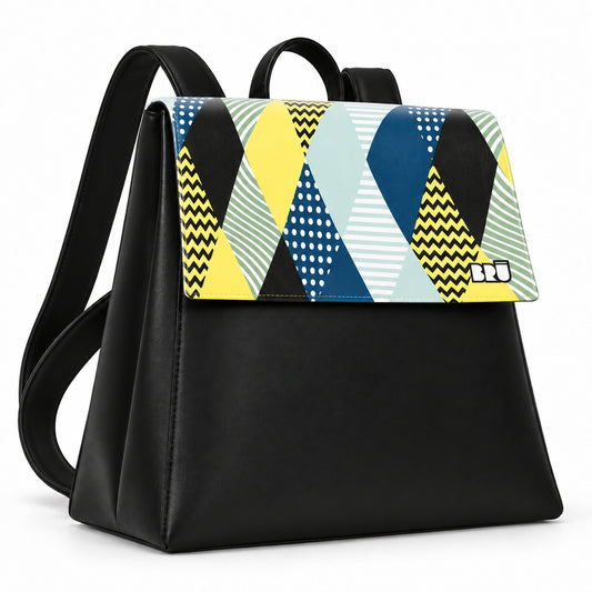 Zaino Mimì | Black – Venice Edition Blue – laterale