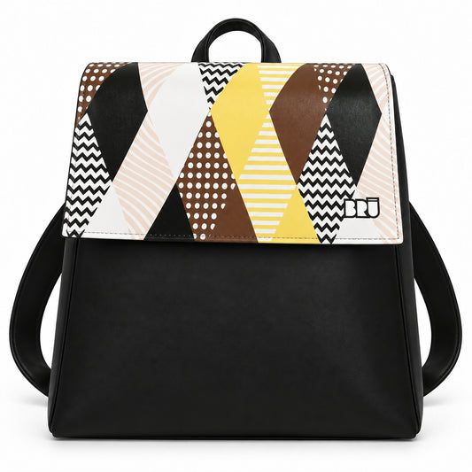 Zaino Mimì | Black – Venice Edition Brown – frontale