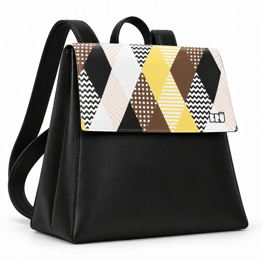 Zaino Mimì | Black – Venice Edition Brown – laterale